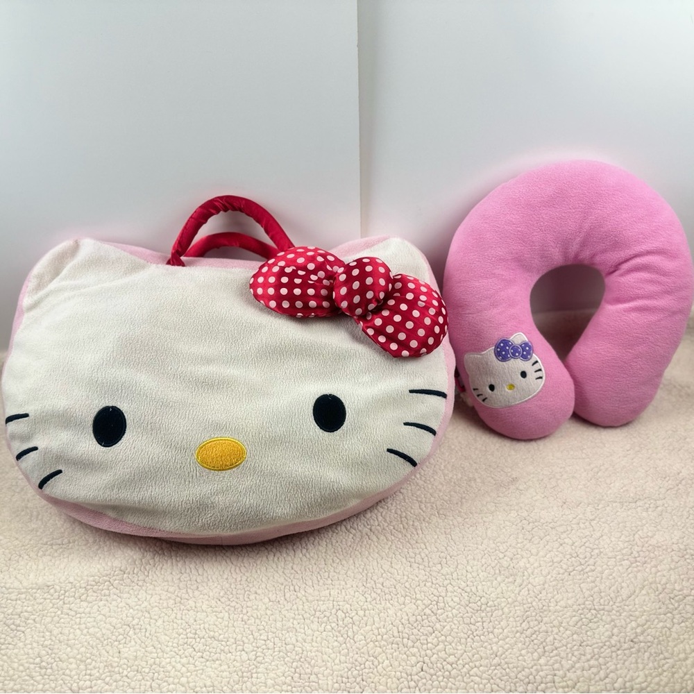 Hello Kitty Pillow and Neck Rest Set